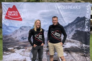 Noémie Voeffray-Remacle et Julien Voeffray, les organisateurs du Swiss Peaks Trail